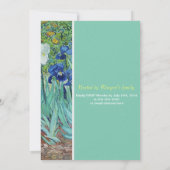 Vintage Irische Gartenpartys Blume Einladung (Rückseite)