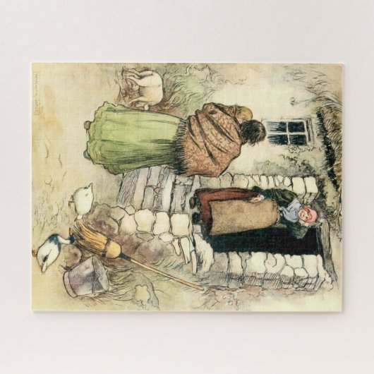 Vintage irische Hütte Puzzle (Horizontal)