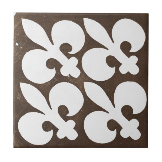 Vintage irische Keramik Art Design Black Fliese (Vorderseite)