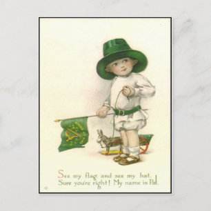Vintage irische St. Patrick's Day Postkarte