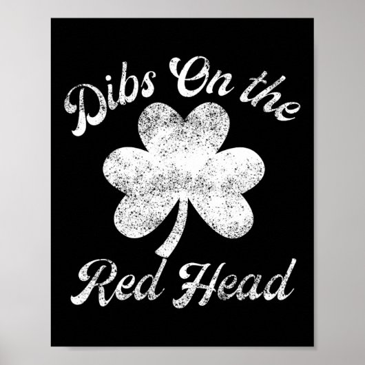 Vintage irischer St. Patricks Shamrock meine Dips Poster (Vorne)