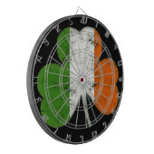 Vintage Irisches Flaggen-Shamrock Dartscheibe (Vorderseite Links)
