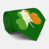 Vintage Irisches Flaggen-Shamrock Krawatte (Gerollt)