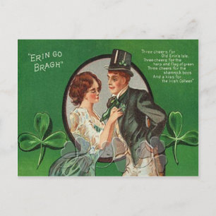 Vintage Irisches Paar St. Patrick's Day Karte