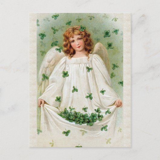 Vintage Irish Angel Postcard Postkarte (Vorderseite)