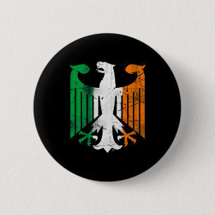Vintage Irish German Heritage St. Patricks Day T-S Button