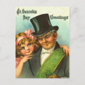 Vintage Irish St. Patrick's Day Postkarten (Vorderseite)