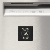 Vintage Irland Cricket Logo Magnet (In Situ (Geschirrspüler))