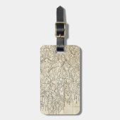 Vintage Irland Karte Region Connaught Gepäckanhänger (Vorderseite vertikal)