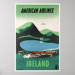 Vintage-Irland-Poster Irische Reise Kunst Irische Poster