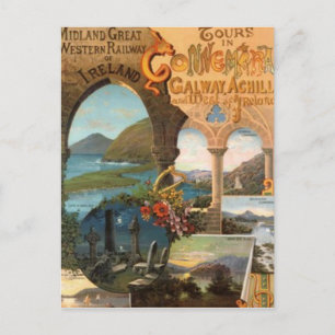 Vintage Irland - Postkarte