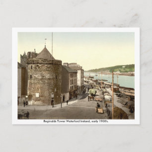 Vintage Irland, Reginalds Tower Waterford Postkarte