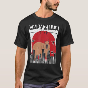 Vintage ironische Nagetier Capybara witziges Tier T-Shirt