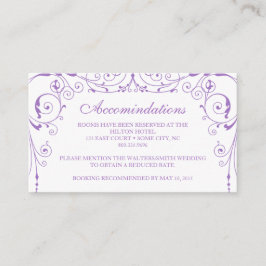 Vintage Ironworks Accommodation Card Begleitkarte