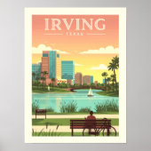 Vintage Irving Texas Poster (Vorne)