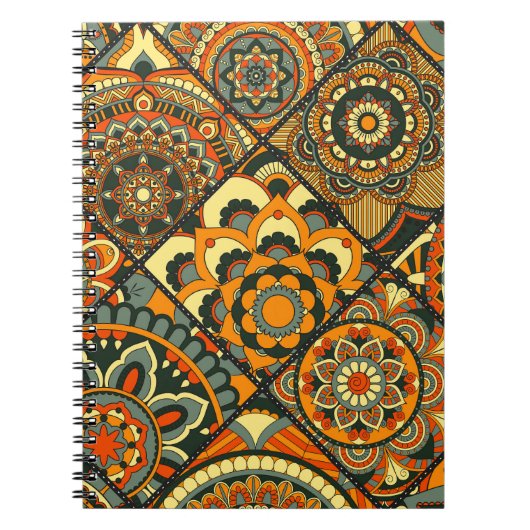 Vintage islamische Motive, dekorativ nahtlos. Notizblock (Vorderseite)