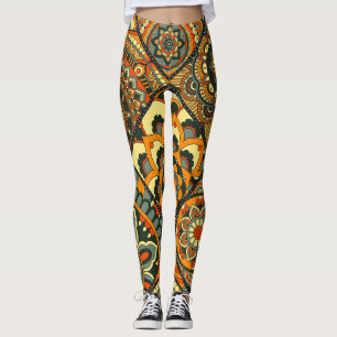 Vintage-islamische Motive, dekoratives nahtloses M Leggings