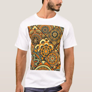 Vintage-islamische Motive, dekoratives nahtloses M T-Shirt
