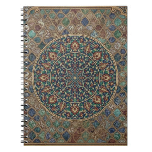 Vintage-islamisches geometrisches Mandala & floral Notizblock