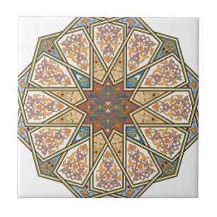 Vintage-islamisches Musterdesign Fliese
