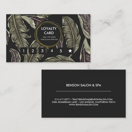 Vintage Island Botanische Treuekarte (Vorne/Hinten)