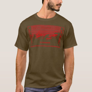 Vintage isländischer Briefmarkendesign2 T-Shirt