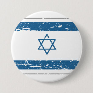Vintage Israel-Flagge Button