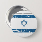 Vintage israelische Flagge Button (Vorne & Hinten)