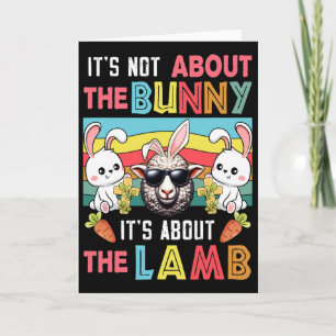 Vintage ist nicht Bunny es geht um Osterlamm Hasen Karte