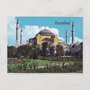 Vintage Istanbul postcard design Postkarte