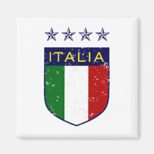 Vintage Italia Fußball beidseitig Magnet