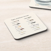 Vintage Italian Knives Pattern  Getränkeuntersetzer (Linke Seite)