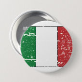 Vintage Italien-Flagge Button (Vorne & Hinten)
