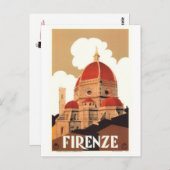 Vintage - Italien, Florenz - Postkarte (Vorne/Hinten)