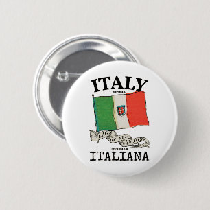 Vintage Italien Landesflagge Button