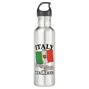 Vintage Italien Landesflagge Edelstahlflasche