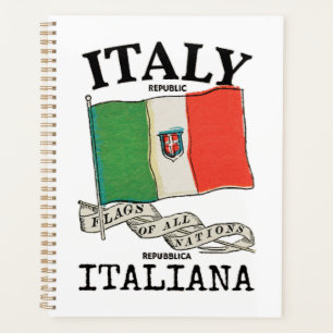 Vintage Italien Landesflagge Planer
