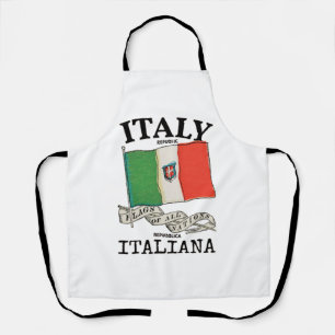 Vintage Italien Landesflagge Schürze