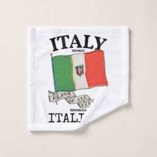 Vintage Italien Landesflagge Waschlappen
