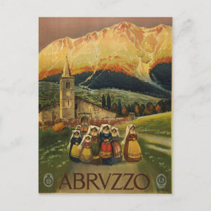 Vintage Italien Reiseplakat Postkarte