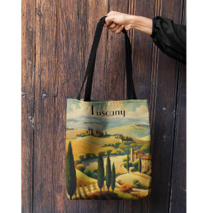 Vintage Italien Toskana Landschaft Urlaub Souvenir Tasche