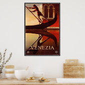Vintage - Italien, Venedig - Poster (Küche)
