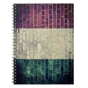 Vintage Italienflagge Notizblock