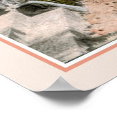 Vintage italienische Alpen: Bergdorf Poster (Ecke)