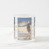 Vintage italienische Alpenübersee-Tasse Mattglastasse (Mittel)