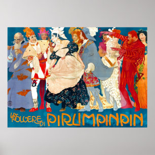 Vintage italienische Anzeige 1907 Poster