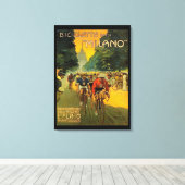 Vintage italienische Fahrradwerbung Leinwanddruck (Insitu (Holzboden))
