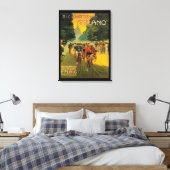 Vintage italienische Fahrradwerbung Leinwanddruck (Insitu (Schlafzimmer))