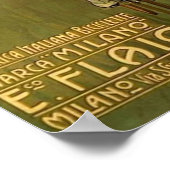 Vintage italienische Fahrradwerbung Poster (Ecke)