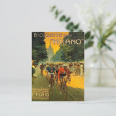 Vintage italienische Fahrradwerbung Postkarte (Stehend Vorderseite)